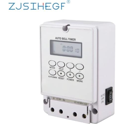 Digital School Bell Timer Switch ZTY08 Intelligent Microcomputer Auto Ring Controller 220V 80 Groups Programmable Time