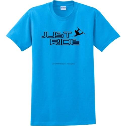 JUST RIDE WAKE BOARD T SHIRT BOAT WAKEBOARD