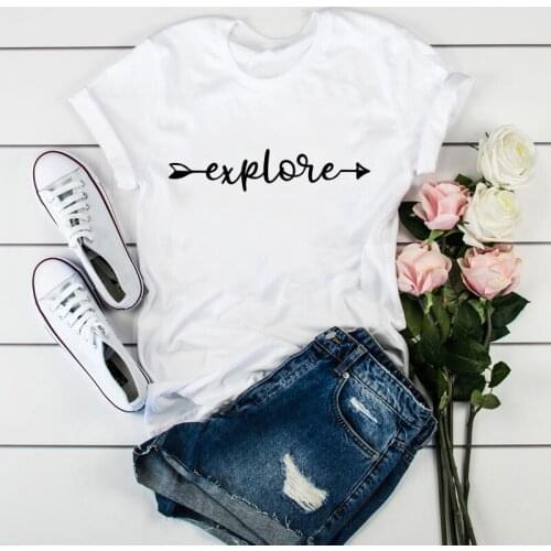 Beer Wine Cheer Print T shirt Women Short Sleeve T-shirts Top T Graphic Female Tee T-Shirt Ladies T-shirts Clothes