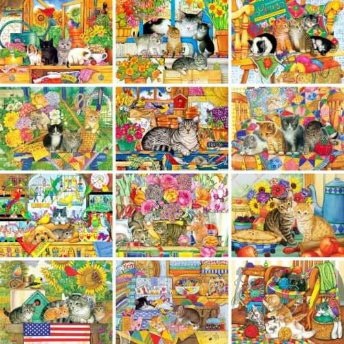 GATYZTORY painting on number adults flower animal Coloring by numbers paint by numbers for adults home decor gift