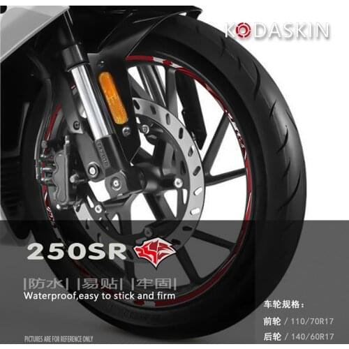 KODASKIN 2D Wheel Rim Stickers Stripe Round Decals for CFMOTO 250sr 250 SR