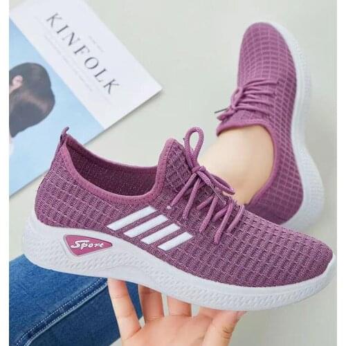 Hot Sale Women Mesh Sport Running Shoes Summer Fashion Casual Shoes Breathable Women Athletic Sneakers Tenis Feminino