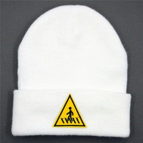 LDSLYJR road embroidery Thicken knitted hat winter warm hat Skullies cap beanie hat for men and women 164