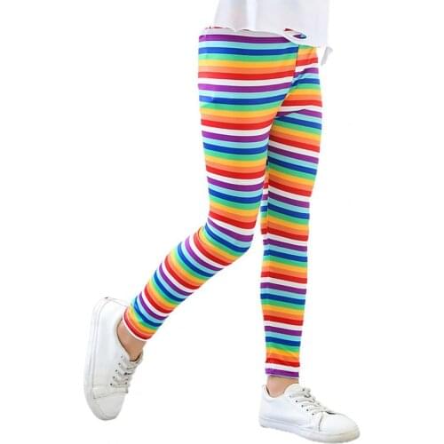 Cute Trousers Printing All Match Children Girls High Elasticity Leggings for Girls Pants Daily Wear Kids Children Trousers