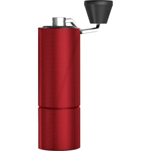 Mini Hand Crank Coffee Bean Grinder Handheld Coffee Machine Household Portable Manual Grinder Dual Bearing Positioning China Red