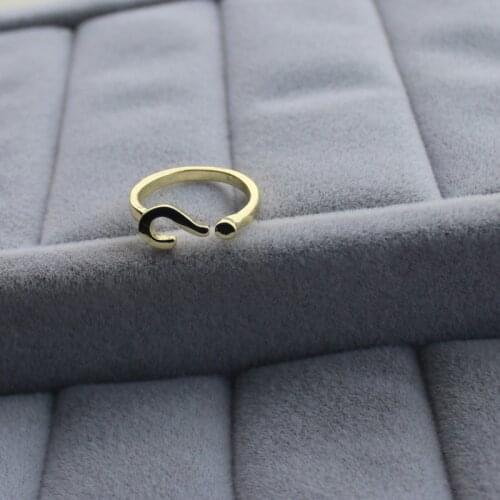 Fashion Unique Design Of Question Mark Ring Free Shipping Wholesale