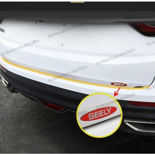 Lsrtw2017 Car Rear Door Moldings Styling Trims for Geely Coolray SX11 2018 2019 2020 2021 Accessories Auto Kit Parts