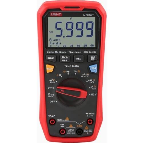 UNI-T UT61B+ UT61E+ UT61B+ Handheld Digital Multimeter Tester Unit True RMS Auto Range 6000 Counts DC AC 1000