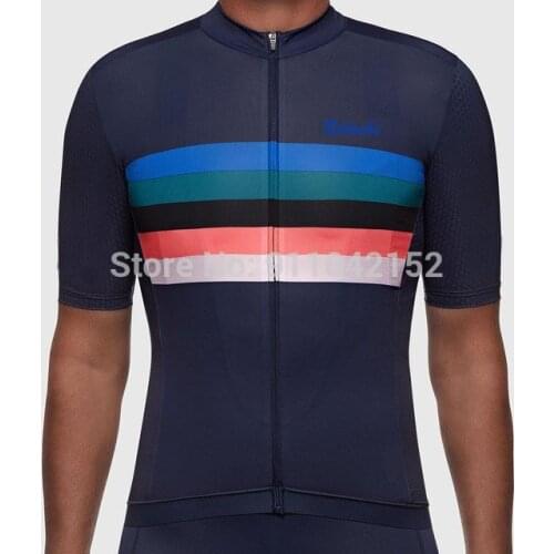 Mens summer new short sleeve top cycling wear fast dry Breathable Highway Mountain Bike shirt slim team version