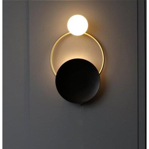 Novelty 2 Lights Led Wall Light Sconce Nordic Indoor Lighting Bedroom Parlor Aisle Wall Lamps Lighting Fixtures Surface Mount