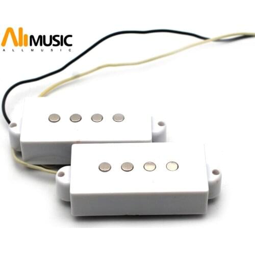 Open Type 4 string Precision P Bass Guitar Pickup For Electric Bass Guitar Parts White
