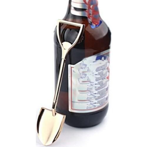 Shovel Opener Creative Metal Spade Bottle Openers Personalized simple Silver beer bottle opener Nic gift