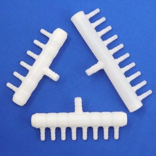 2~50pcs Plastic Side(6 8 10)Ways Pump Liquid Gas Diverter Pagoda Joints Irrigation Water Pipe Fittings Hose Connectors