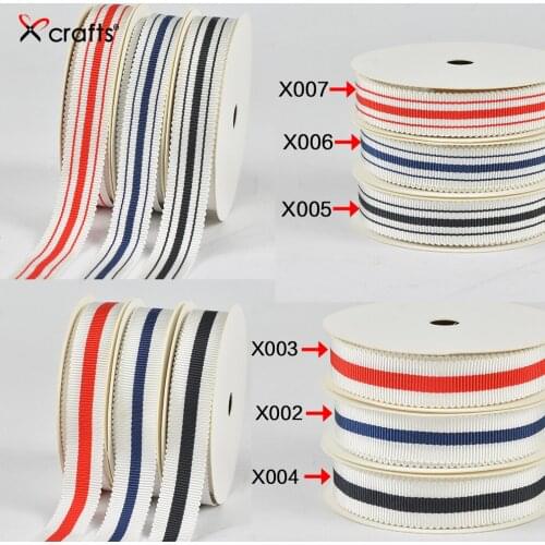 PPCrafts 9MM 16MM 25MM Stripe Petersham Ribbon For DIY Girls Hairbow Wedding Gift DecorationTape Free shipping