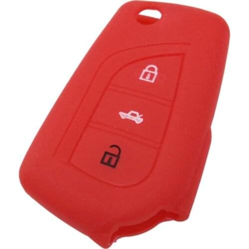 3 Button Car Remote Control Silicone Protective Sleeve Case For Toyota Corolla Remote Control Cover Wear Resistant
