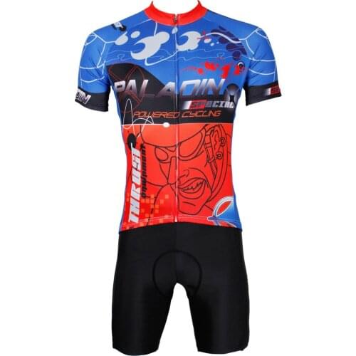 Blue and red large size 3xl short sleeve cycling clothes road bike mountain bike for mens