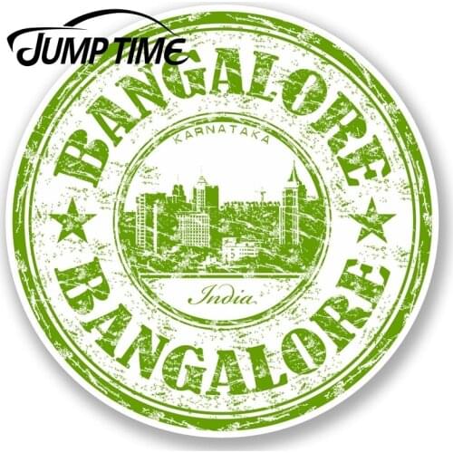 Jump Time for Bangalore India Vinyl Decal Sticker Travel Luggage Tag Laptop Fun Decal Rear Windshield Waterproof Car Accessories