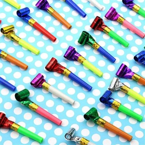 1pcs/lots Resounding Whistle Noise Makers Whistle Fittings Birthday Party Supplies Decorative Toys For Children Christmas