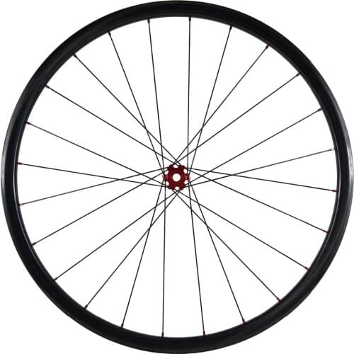 640g 29er mountain bike carbon ceramic bearing front wheel 28mm asymmetric hookless clincher tubeless 25mm deep UD glossy MTB XC