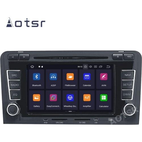 AOTSR Android 10 Car Player 2 Din Head Unit For AUDI A3 2003 - 2013 Car GPS Navigation Tape Recorder DSP Radio IPS Multimedia