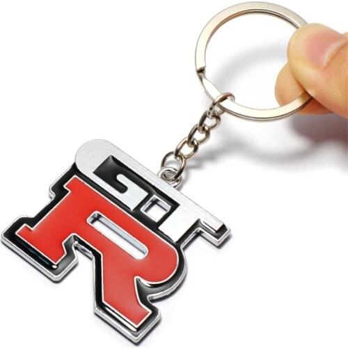 Car Styling Keyring 3D GTI VW Car Key Ring Chrome Finish Key Chain Fob Ring for Volkswagen Golf 4 5 6 7 POLO Metal GTR Keychain