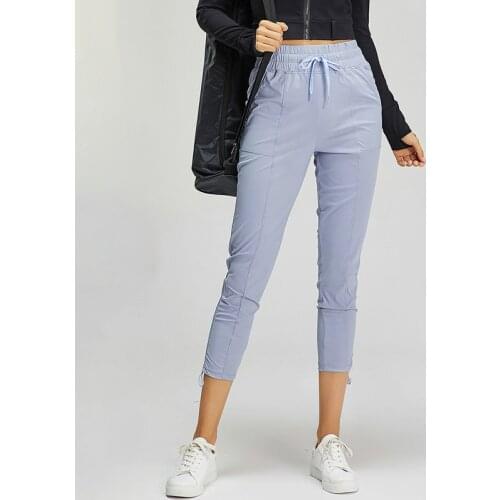 Heyyoga Women Lightweight Elastic Leisure Gym Training Sport Sweatpants Relaxed Fit Drawstring Workout Fitness Running Joggers