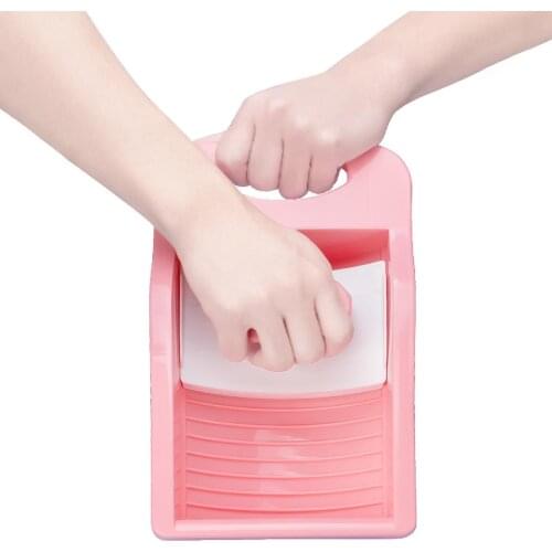 Household Mini Anti-slip Personal Underwear Washboard Washtub Cleaning Tools