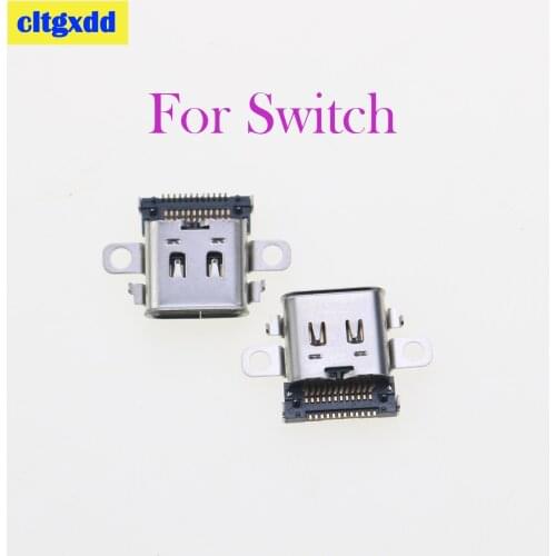 Cltgxdd 30Pcs Original charging port For Nintendo Switch NS Console Charging Port Power Connector Type-C Charger Socket For swit