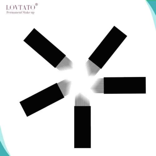 Nano 0.16MM 0.18MM Microblading Needle V21 Shape Tattoo Needles With EXP Date LOT NO. Eyeliner Micro-blade V-Shape Blades agujas