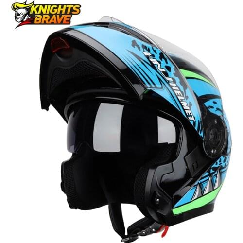 Helmet Motorcycle Dual Lens Moto Motocross Helmet Full Face Helmets Flip Up Casco Moto Capacete Casque Men Cascos Para Moto