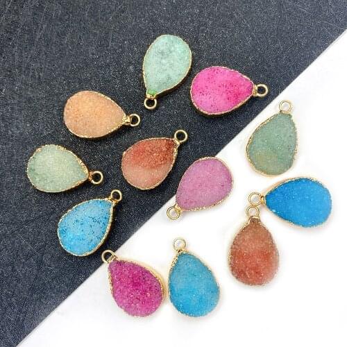 Natural Stone Crystal Pendant Necklace for Jewelry Making Bead Decoration DIY Making Necklace Accessories Charm Wholesale