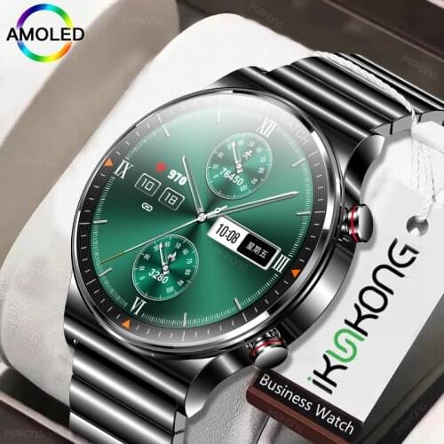 2021 New REX GT AMOLED Screen Smart Watch Men Always-on Display Music Playback Bluetooth Call Waterproof Heart Rate Smartwatch