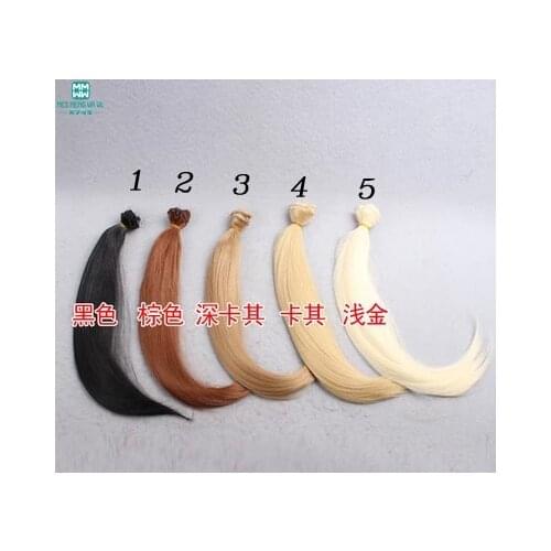 Wholesale 5pcs/lot 25*100CM Big Bend styling Hair for dolls 1/3 1/4 1/6 BJD SD DIY Accessories for dolls