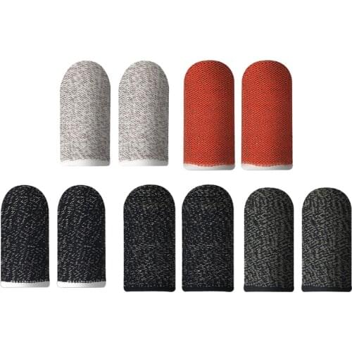 10 Pair Mobile Game Fingertip Gloves for Gamer Sweatproof Anti-slip Touch Screen Finger Sleeve Breathable Gaming Fingertip Cover