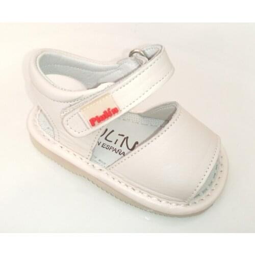 Sandals for baby leather beig color of Gateaflex of Piulín