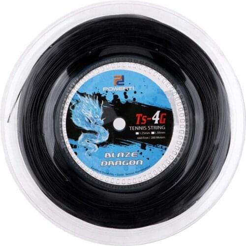 Powerti Tennis String 4G Polyester Training Racket String 200M Reel Gym Sport