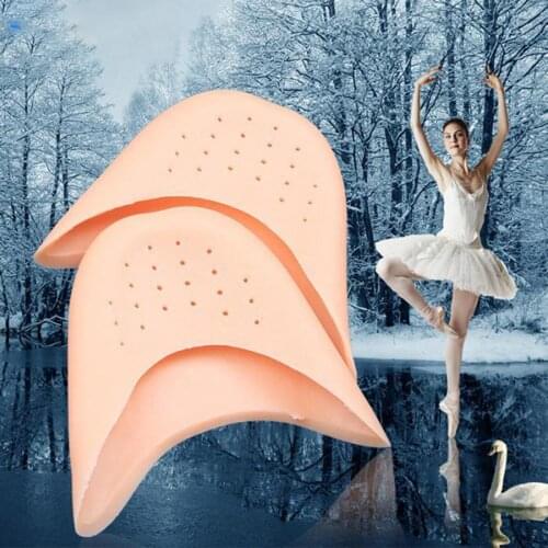 1Pair Toe Protector Silicone Gel Pointe Toe Cap Cover For Toes Soft Pads Protectors For Ballet Shoes Feet Care Tools