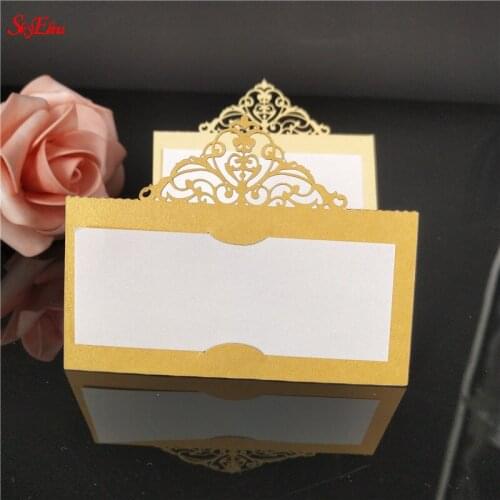 10/50/100pcs Table Name Place Cards Wedding Party Favor Decor Heart Shape Laser Cut Design 90 x 90mm Wedding table card 5z