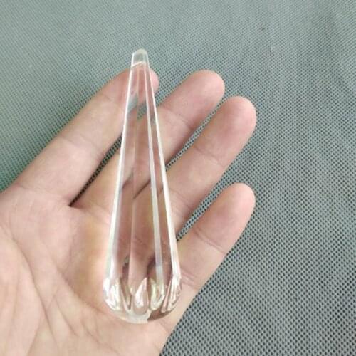 20Pcs/lot, Free Rings H96mm*Dia20mm Acrylic Drops, Wedding Party Home Christmas Decor, Chandelier Prism, Light Accessories