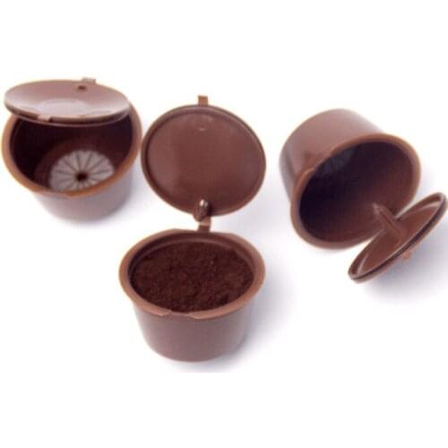 200PCS Fashion Coffee Capsule Plastic Capsule Refillable Reusable Compatible with refill