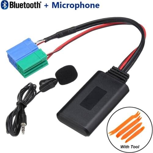 Car Bluetooth Module AUX-in Audio Adapter + Tool & Microphone For Porsche for Becker