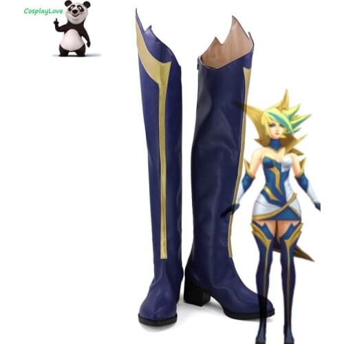 Game LOL Cosplay Elementalist Lux Fire Concept Cosplay Shoes Boots CosplayLove For Halloween Christmas