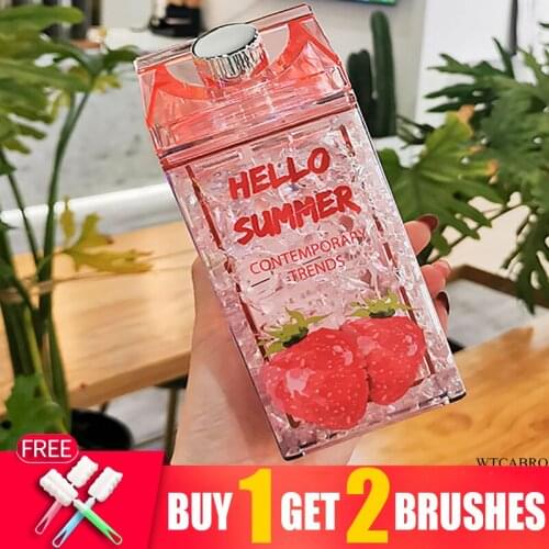 My Unicorn Infuser Water Bottle Summer For Adults Straw Ice Plastic Jug Bottles Sports Drinking Ice Cup Water Jug Waterbottle