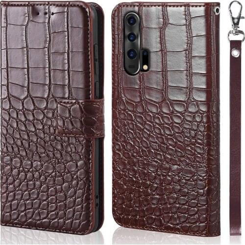 Crocodile skin Multifunction Flip Leather Case For Huawei Honor 20 20s 20i 20lite 20Pro Phone Cover Case