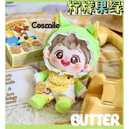 Cosmile Anime Kpop Star Lemon Butter Suit Outfit Clothes For 15cm 20cm Doll Toy Clothing Hat Cosplay Props Gift C MI