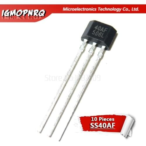 10pcs SS40AF SS41F SS495A SS49E 40AF 41F 495A 49E TO-92 Ehigh sensitivity Hall sensor