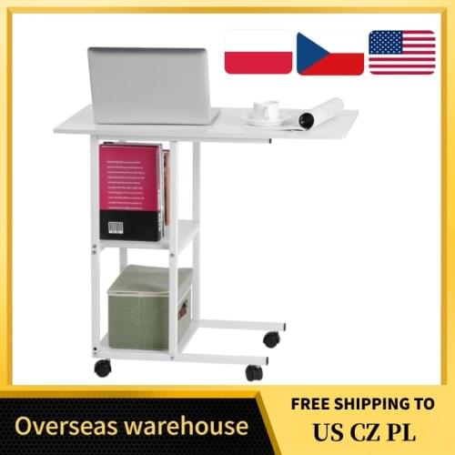 Home Office Portable Mobile Over Bed Table Sofa Couch Rolling Wheel Laptop Computer Desk High Quality