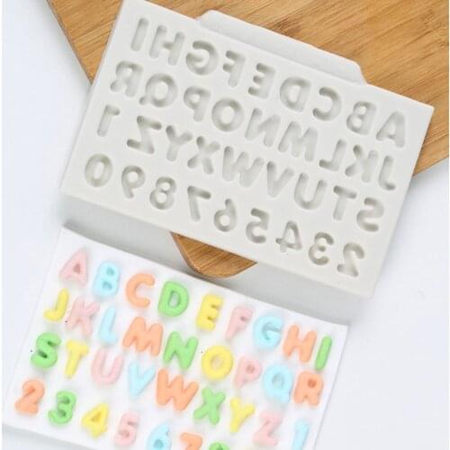 Silicone Alphabet Letter Number Cake Mold Chocolate Mould Baking DIY Kitchen Pastry Bakeware Cake Decorating Tool