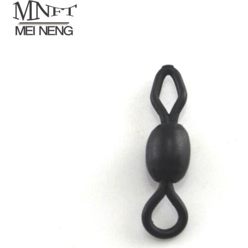 MNFT 30Pcs Round And Diamond Eye Rolling Swivel For Carp Fishing Tackle High Speed Connector Rigs