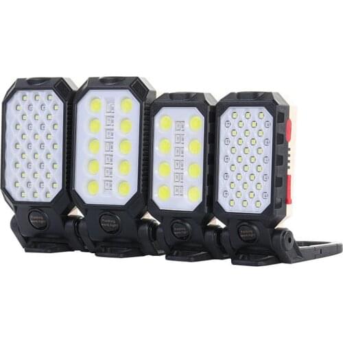 Multifunctional USB COB LED Work Light with Magnetic Base Hook for Home